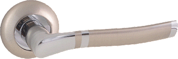Ручка дверная, 5 серия F 531 SN/CP FERETTO